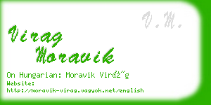 virag moravik business card